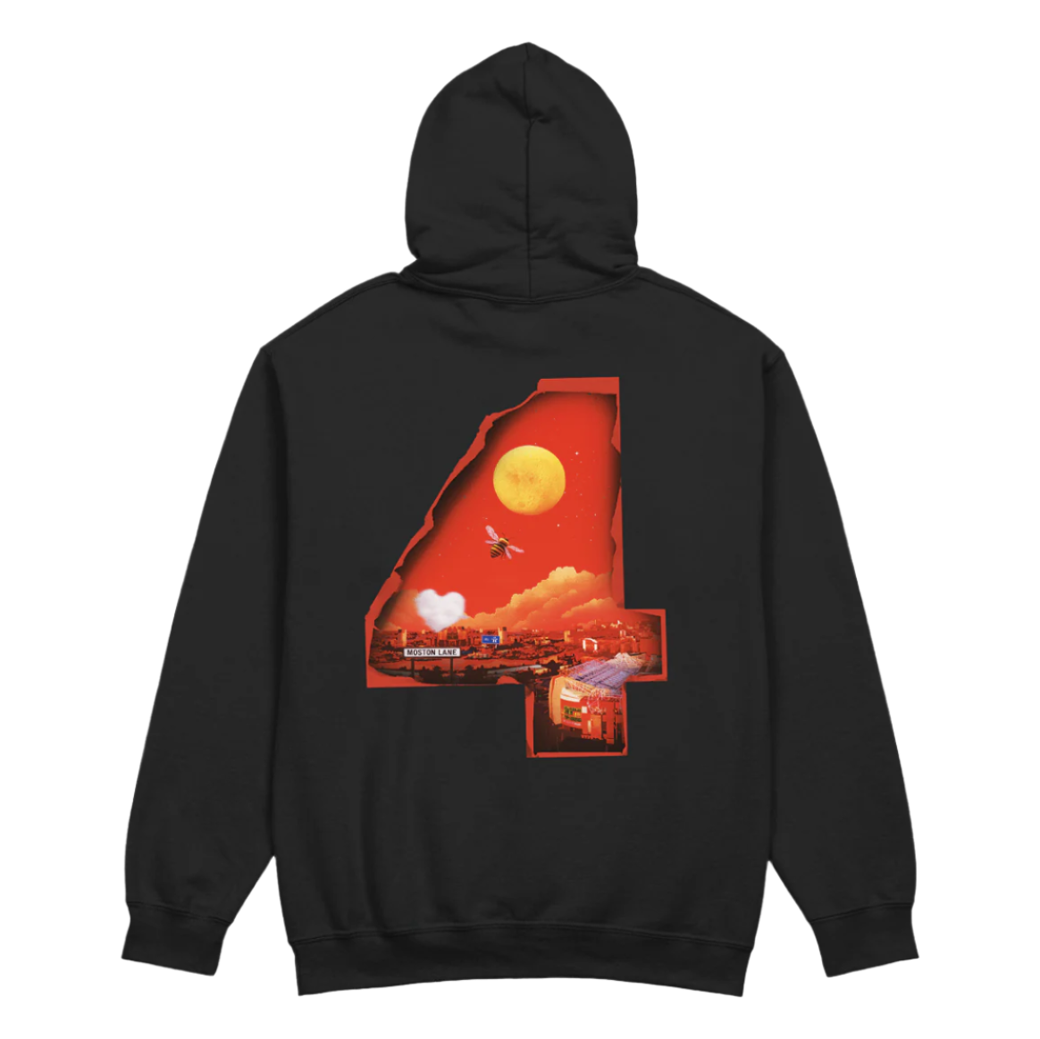 4 Album Hoodie Black