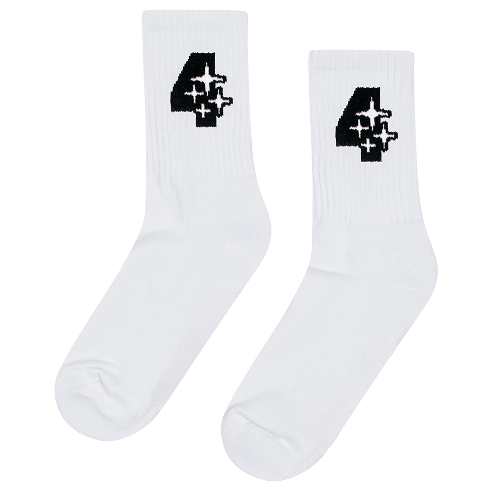 LIMITED EDITION DRAMA CALL X AITCH WHITE SOCKS