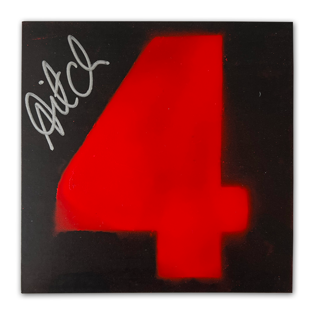 LIMITED EDITION SIGNED 4 CD SPRAYED PAINTED SLEEVE