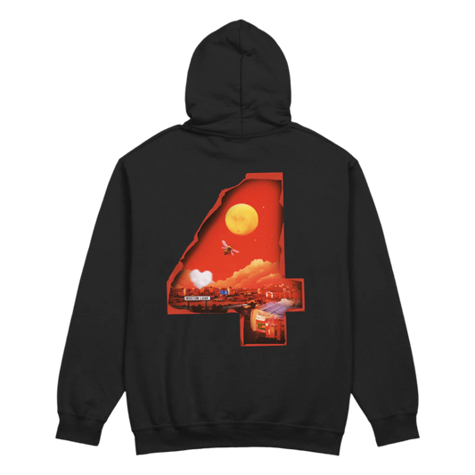4 Album Hoodie Black