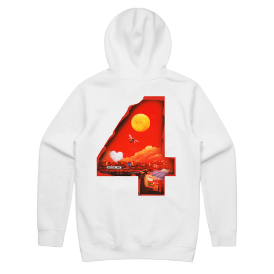 4 Album Hoodie White