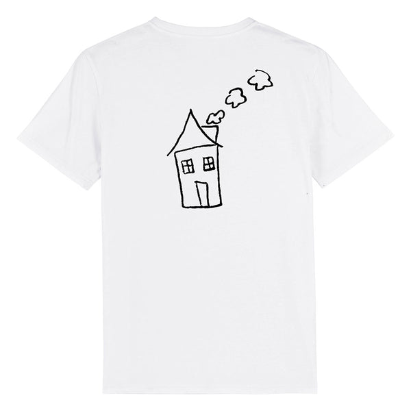 Close to Home Centre Print White T-shirt