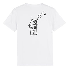 Close to Home Centre Print White T-shirt